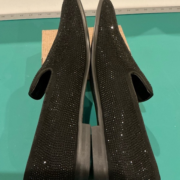 Steve Madden Cirius Black Crystal Slip-On Loafers Size 10 - Picture 7 of 7
